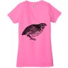 Ladies' Jersey Short-Sleeve Deep V-Neck T-Shirt Thumbnail