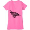 Ladies' Jersey Short-Sleeve Deep V-Neck T-Shirt Thumbnail