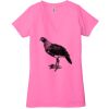 Ladies' Jersey Short-Sleeve Deep V-Neck T-Shirt Thumbnail
