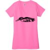 Ladies' Jersey Short-Sleeve Deep V-Neck T-Shirt Thumbnail