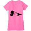 Ladies' Jersey Short-Sleeve Deep V-Neck T-Shirt Thumbnail