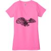 Ladies' Jersey Short-Sleeve Deep V-Neck T-Shirt Thumbnail