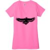 Ladies' Jersey Short-Sleeve Deep V-Neck T-Shirt Thumbnail
