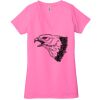 Ladies' Jersey Short-Sleeve Deep V-Neck T-Shirt Thumbnail