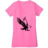 Ladies' Jersey Short-Sleeve Deep V-Neck T-Shirt Thumbnail