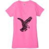 Ladies' Jersey Short-Sleeve Deep V-Neck T-Shirt Thumbnail