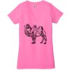 Ladies' Jersey Short-Sleeve Deep V-Neck T-Shirt Thumbnail