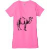 Ladies' Jersey Short-Sleeve Deep V-Neck T-Shirt Thumbnail