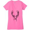 Ladies' Jersey Short-Sleeve Deep V-Neck T-Shirt Thumbnail