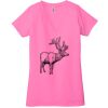 Ladies' Jersey Short-Sleeve Deep V-Neck T-Shirt Thumbnail