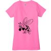Ladies' Jersey Short-Sleeve Deep V-Neck T-Shirt Thumbnail