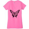 Ladies' Jersey Short-Sleeve Deep V-Neck T-Shirt Thumbnail