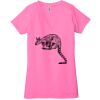Ladies' Jersey Short-Sleeve Deep V-Neck T-Shirt Thumbnail