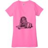 Ladies' Jersey Short-Sleeve Deep V-Neck T-Shirt Thumbnail