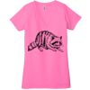 Ladies' Jersey Short-Sleeve Deep V-Neck T-Shirt Thumbnail