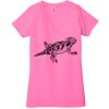 Ladies' Jersey Short-Sleeve Deep V-Neck T-Shirt Thumbnail