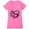 Ladies' Jersey Short-Sleeve Deep V-Neck T-Shirt Thumbnail
