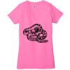 Ladies' Jersey Short-Sleeve Deep V-Neck T-Shirt Thumbnail