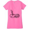 Ladies' Jersey Short-Sleeve Deep V-Neck T-Shirt Thumbnail