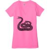 Ladies' Jersey Short-Sleeve Deep V-Neck T-Shirt Thumbnail