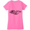 Ladies' Jersey Short-Sleeve Deep V-Neck T-Shirt Thumbnail