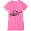 Ladies' Jersey Short-Sleeve Deep V-Neck T-Shirt Thumbnail