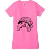 Ladies' Jersey Short-Sleeve Deep V-Neck T-Shirt Thumbnail