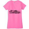 Ladies' Jersey Short-Sleeve Deep V-Neck T-Shirt Thumbnail