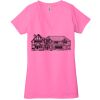 Ladies' Jersey Short-Sleeve Deep V-Neck T-Shirt Thumbnail