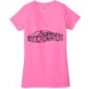 Ladies' Jersey Short-Sleeve Deep V-Neck T-Shirt Thumbnail