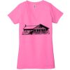 Ladies' Jersey Short-Sleeve Deep V-Neck T-Shirt Thumbnail