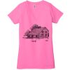 Ladies' Jersey Short-Sleeve Deep V-Neck T-Shirt Thumbnail