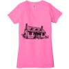 Ladies' Jersey Short-Sleeve Deep V-Neck T-Shirt Thumbnail