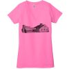 Ladies' Jersey Short-Sleeve Deep V-Neck T-Shirt Thumbnail