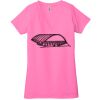 Ladies' Jersey Short-Sleeve Deep V-Neck T-Shirt Thumbnail