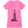 Ladies' Jersey Short-Sleeve Deep V-Neck T-Shirt Thumbnail