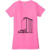 Ladies' Jersey Short-Sleeve Deep V-Neck T-Shirt Thumbnail
