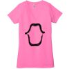 Ladies' Jersey Short-Sleeve Deep V-Neck T-Shirt Thumbnail