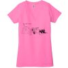Ladies' Jersey Short-Sleeve Deep V-Neck T-Shirt Thumbnail