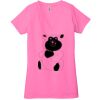 Ladies' Jersey Short-Sleeve Deep V-Neck T-Shirt Thumbnail
