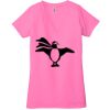Ladies' Jersey Short-Sleeve Deep V-Neck T-Shirt Thumbnail