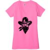 Ladies' Jersey Short-Sleeve Deep V-Neck T-Shirt Thumbnail