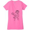 Ladies' Jersey Short-Sleeve Deep V-Neck T-Shirt Thumbnail