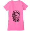 Ladies' Jersey Short-Sleeve Deep V-Neck T-Shirt Thumbnail