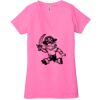 Ladies' Jersey Short-Sleeve Deep V-Neck T-Shirt Thumbnail