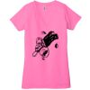 Ladies' Jersey Short-Sleeve Deep V-Neck T-Shirt Thumbnail