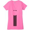 Ladies' Jersey Short-Sleeve Deep V-Neck T-Shirt Thumbnail