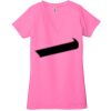Ladies' Jersey Short-Sleeve Deep V-Neck T-Shirt Thumbnail