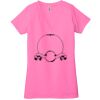 Ladies' Jersey Short-Sleeve Deep V-Neck T-Shirt Thumbnail