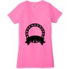 Ladies' Jersey Short-Sleeve Deep V-Neck T-Shirt Thumbnail